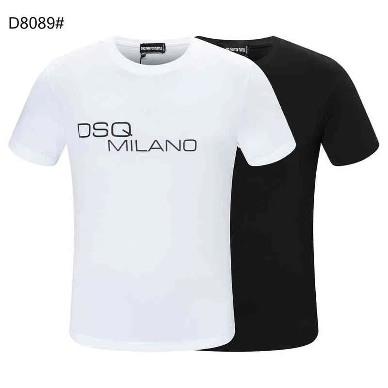 DSQ Phantom Turtle SS Mens Дизайнерская футболка итальянская модная футболка Summer DSQ Футболка мужская высококачественная 100% хлопковые топы 60269