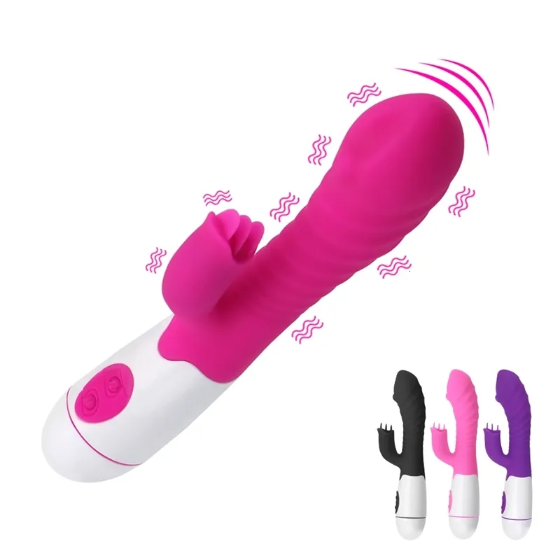 Massager di giocattoli per sex olo 30 velocità g spot vibratore per donne dildo che masturbano i giocattoli di stimolazione del clitoride vaginale di coniglio