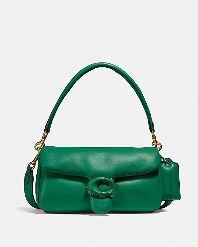 TZ Classic Design Ladies Cuscino Tabby Spalla Stume da spalla verde Flatta Designer di borse da tote Bagna Piccola borse da abbigliamento in pelle vera e propria borse