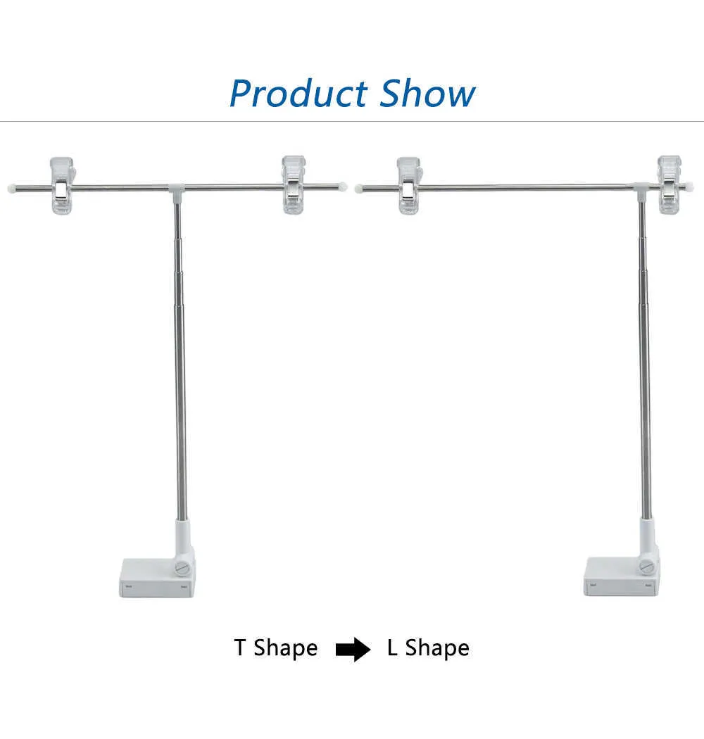 Morsetto per appendere poster montato su scaffale in metallo, base magnetica, supporto per cartello da scrivania, display per poster, etichetta, bandiera, clip, supporto, pubblicità, espositore per foto