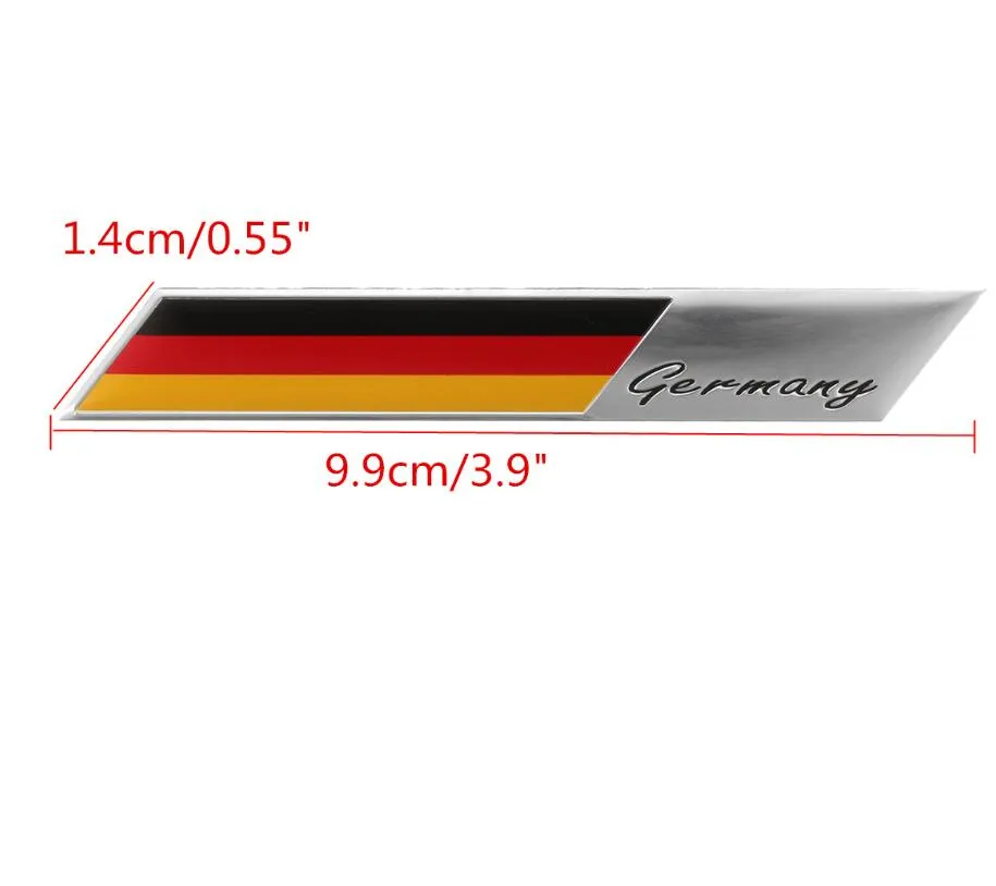 3D Germania Bandiera Distintivo Emblema Deutsch Adesivo per Auto Decalcomania Griglia Paraurti Finestra Corpo Decorazione per Audi Per BMW per VW
