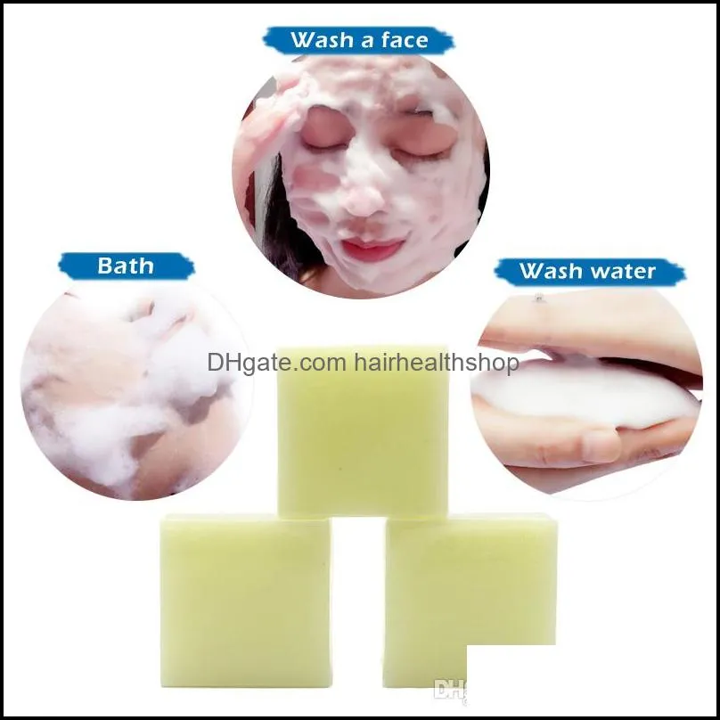 100g removal pimple pores acne treatment sea salt soap cleaner goat milk moisturizing face care wash basis for skin care