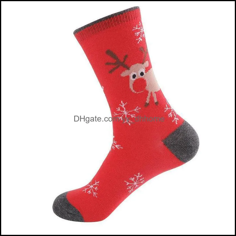 ups novelty happy funny men women couple graphic socks combed cotton christmas pattern long socks christmas gift