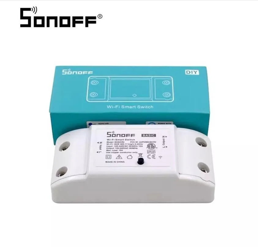 Smart Home Control Sonoff Podstawowy moduł przełącznika R2 Wi -Fi DIY bezprzewodowy zdalne przełączniki Domotica Przełączniki Light Controller House