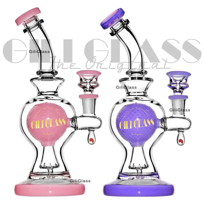 8.5 inches bongs dab rig water pipe oil rigs quartz nail heady wax Vortex glass Pipes Recycler Wax Cyclone Perc Heavy hookahs