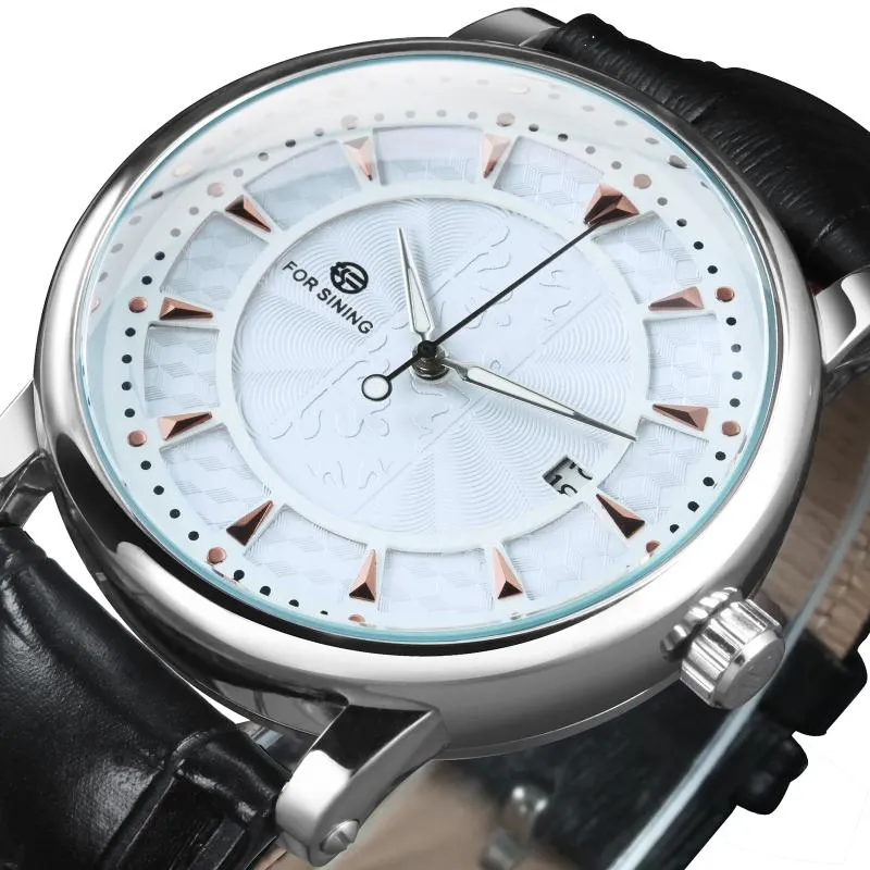 Relojes de pulsera Moda Simple Reloj de lujo para hombres Relojes automáticos Top Brand 2022 Correa de cuero mecánica Dial minimalista Relojes de pulsera