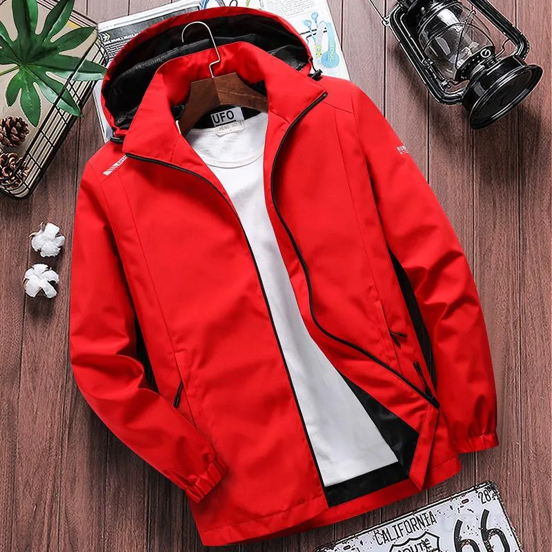 Mens Hooded Jackets Sale Bomber Jacket Waterproof Hip Hop