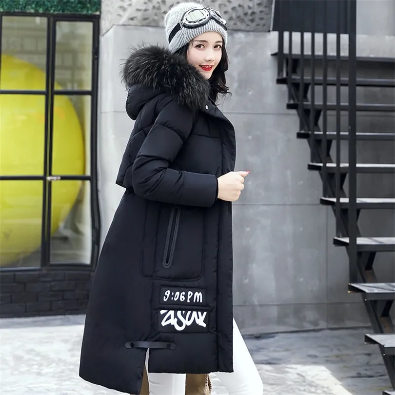 2017 chaqueta de invierno nueva moda mujer chaqueta delgada de gran tamaño chaqueta con capucha estudiantes mujeres gruesas prendas de vestir de algodón cálido x171119