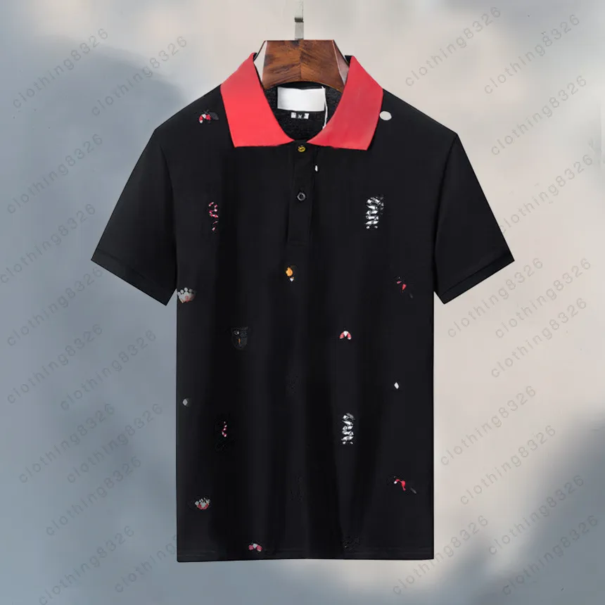 Summer Classic Quality Mens Designer Polo T Shirt Pullover Tshirt Tshirt Włochy Mężczyźni Ubrania Krótkie rękawie Moda Casual Mens T-Shirt T-Stylist TEE TOPE M-3XL