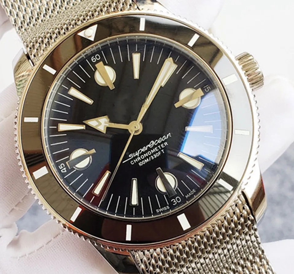 Мужские высококачественные часы на открытом воздухе спортивные часы Top Top AAA из нержавеющей стали 42 -мм водонепроницаемый