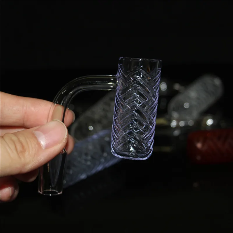 smoking Full Weld Terp Slurper Quartz Banger Set With Glass Beads Pills Insert Smoking Accessory - 10mm 14mm 18mm Male Female Joint For Oil Burner Bowl Water Bong