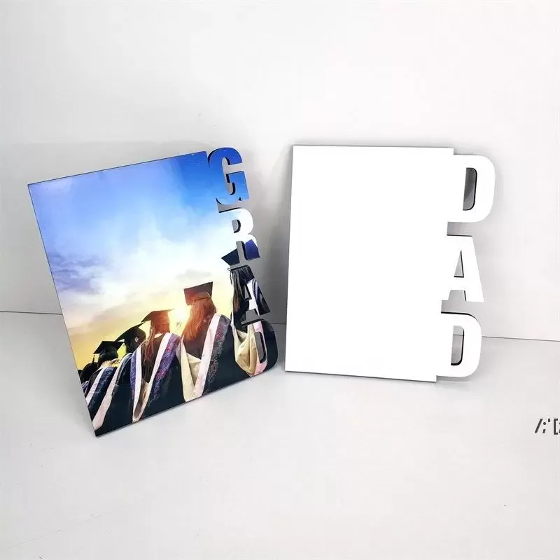 Graduation Album Gift Sublimation Blank Fotoram ORDAMENTER DIY Värmeöverföring Ramar Desktop Decoration