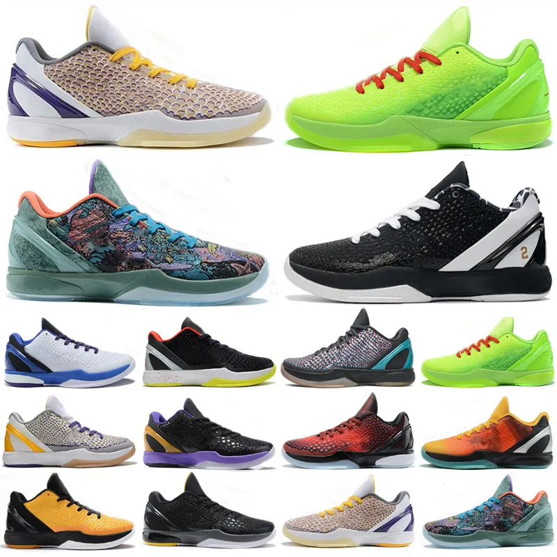 Basketball Shoes White Purple Black Red Bruce Lee 2022 Mamba Fury Proto Vi 6 Mambacita 6S For 