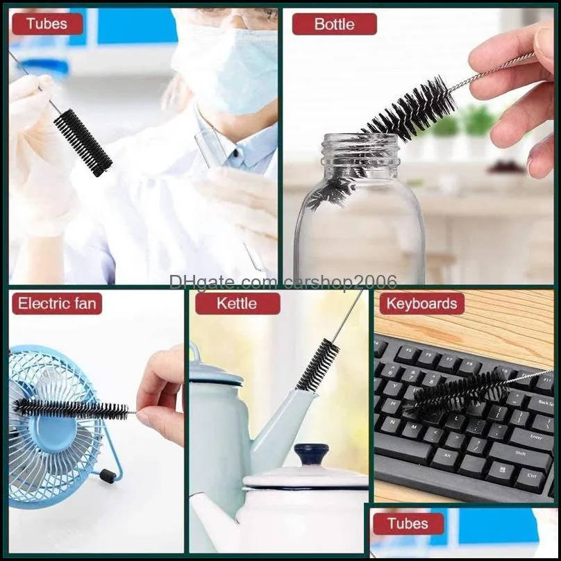pipe cleaners nylon straw cleaning brush for drinking pipe stainless steel pipes cleaner 175 mm long