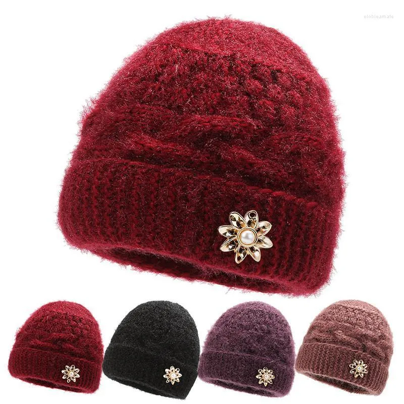 Bonnet/tête de mort bonnet tricoté chapeaux pour femmes hommes polaire doublé Ski crâne casquette Slouchy hiver chapeau unisexe chaud ski bonnetsBeanie/tête de mort Elob22