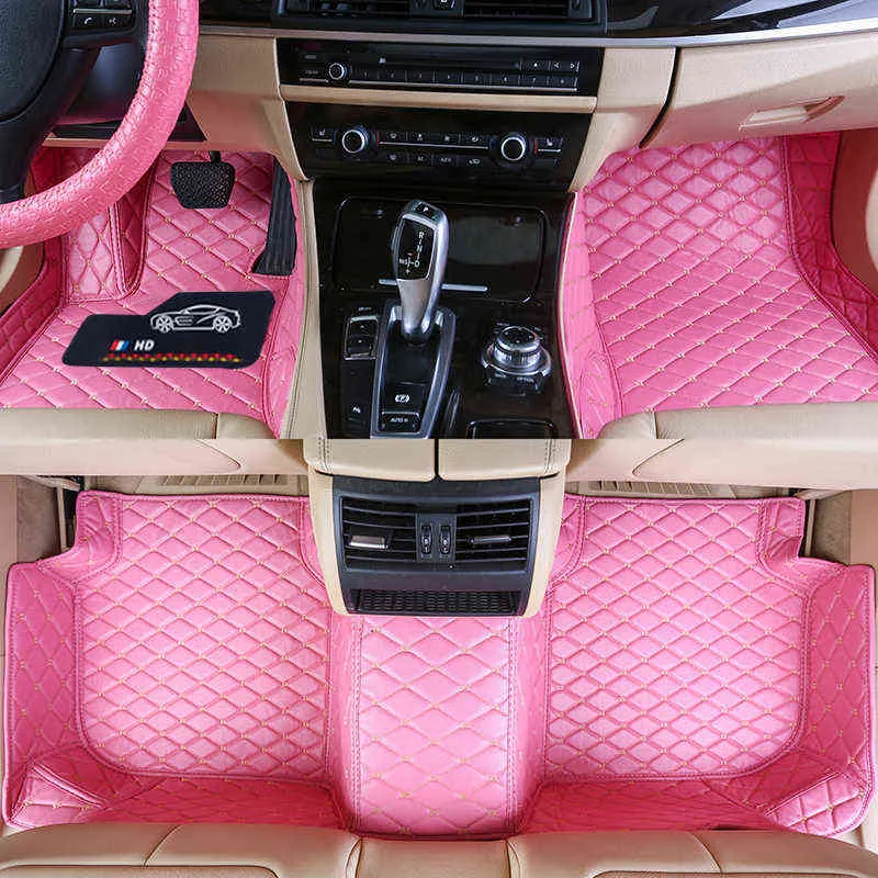 5pcs Car Floor Mats, Waterproof PU Leather Universal Car Mats, Simple  Design For Men And Women Car Interior Accessories