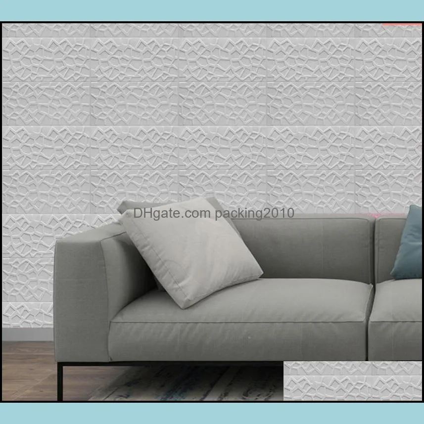 3d brick ceiling wall stickers roof decoration for living room bedroom tv background sticker foam wallpaper grid style