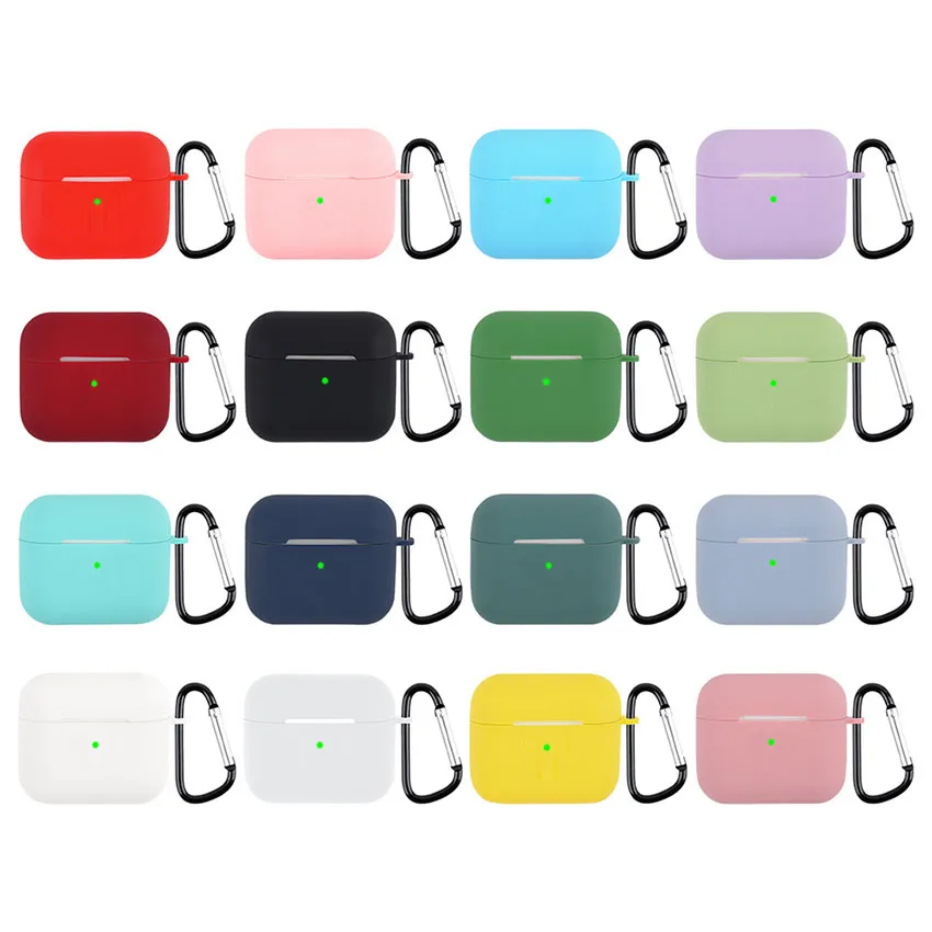 Accessori per cuffie Custodia per auricolari wireless Bluetooth in silicone TPU per AirPods 1 2 3 pro Custodia protettiva Accessori per la pelle Baccelli Apple Air Scatola di ricarica