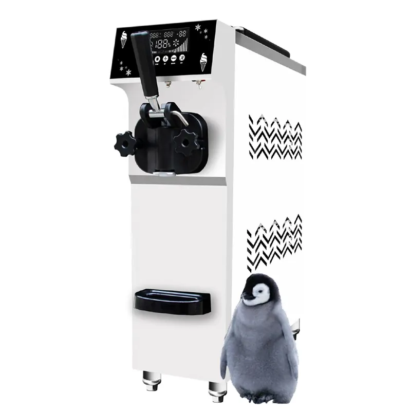 Machine verticale commerciale de crème glacée molle d'acier inoxydable de bureau italien 110 V/220 V faisant la machine à vendre