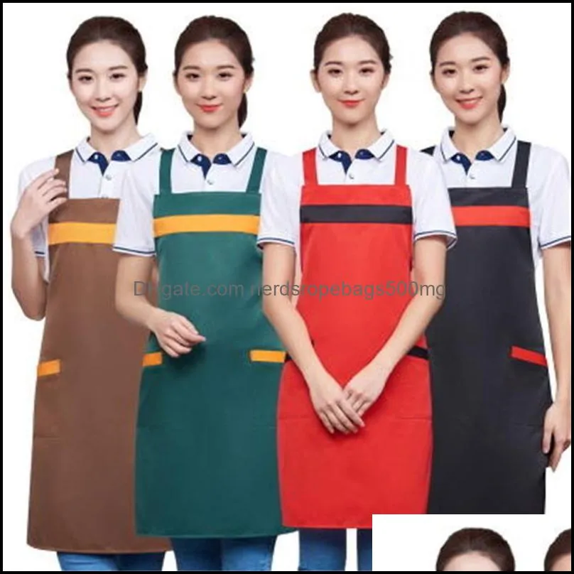 Kitchen Apron Tools Kitchen Dining Bar Home Garden Blank Men Women Household Waterproof Antifoing Fashion Custom Design Logo Advertising