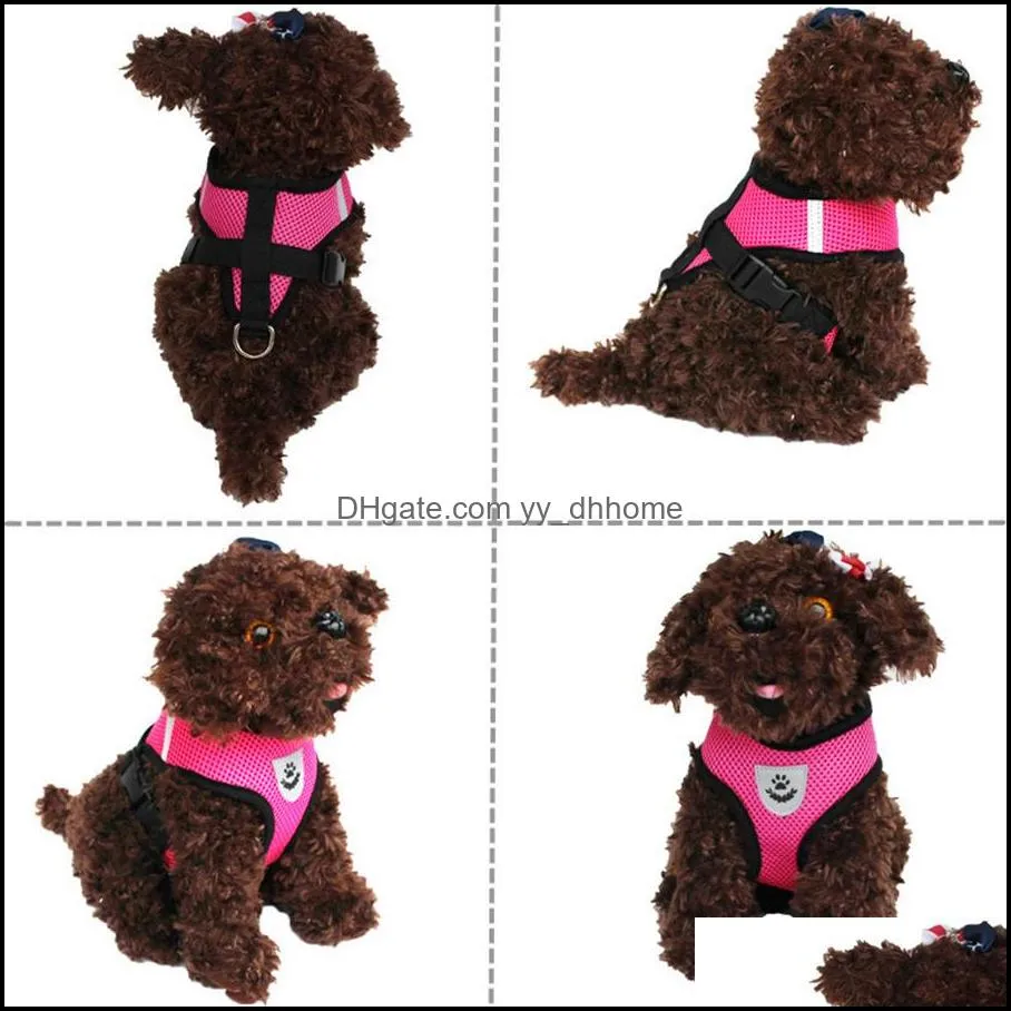 Dog Apparel Manufacturer`s spot small and portable breathable cat chest strap traction rope two-piece set wholesale