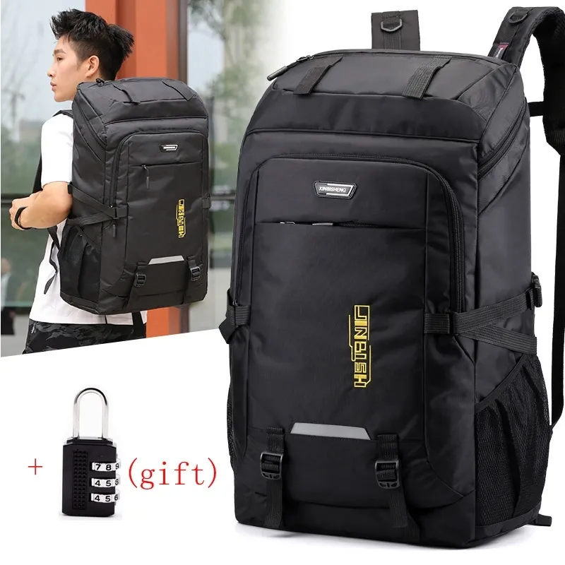 Zaino per laptop impermeabile da campeggio esterno da 80 litri Zaino da viaggio per escursionismo di grande capacità Zaino da arrampicata per alpinismo unisex Uomo W220420