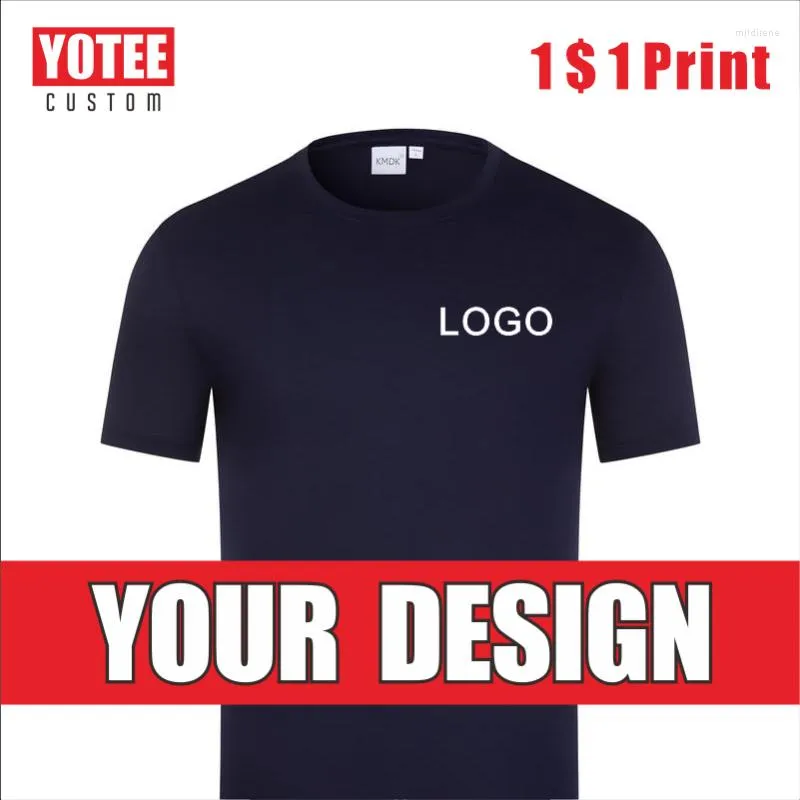 T-shirt da uomo Personalizzate di fascia alta per uomo e donna Marchio aziendale Logo Design Ricamo Top di alta qualitàMen's Mild22