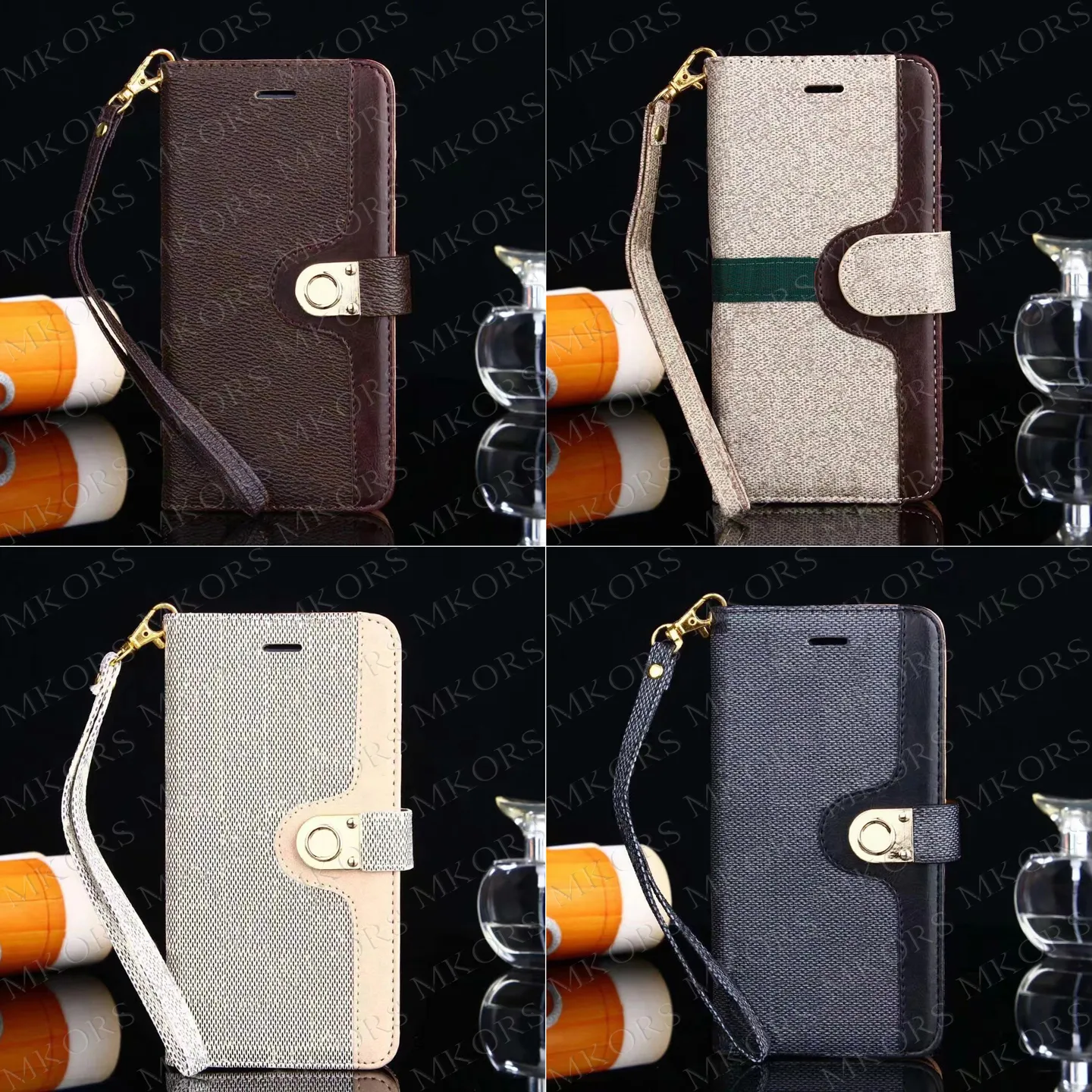 Étuis de téléphone avec pochette portefeuille pour iPhone 15 Pro 14 Plus 13 13pro 12 12pro 11 Housse en cuir Samsung Galaxy S23 S22 S21 S20 Ultra Note 20 10 Couverture