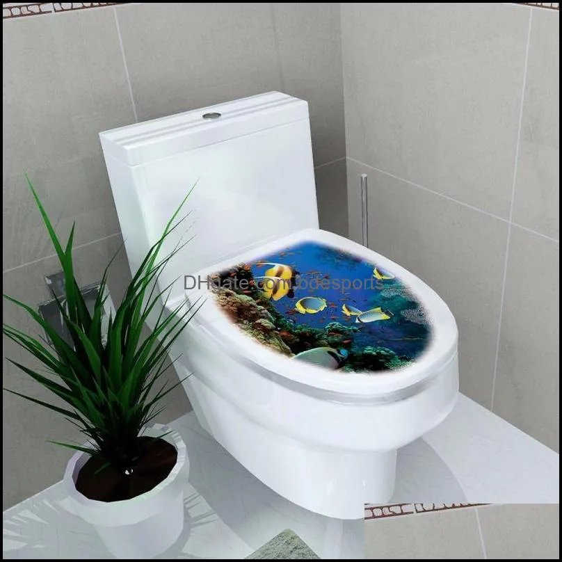 Andra hemtr￤dg￥rdar 3D -tryckt blommor klisterm￤rke toalettpastor wc pedestal pan er pall commode dekor droppleverans 2021 n2rvg