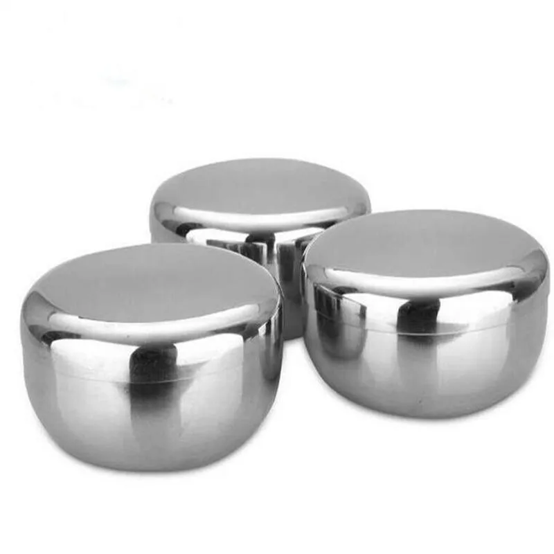 Stainless Steel Bowl Korean Big Cooked Rice Bowl with Cover 10cm 12cm Kimchee Thickening Baby Children Bowl Tableware