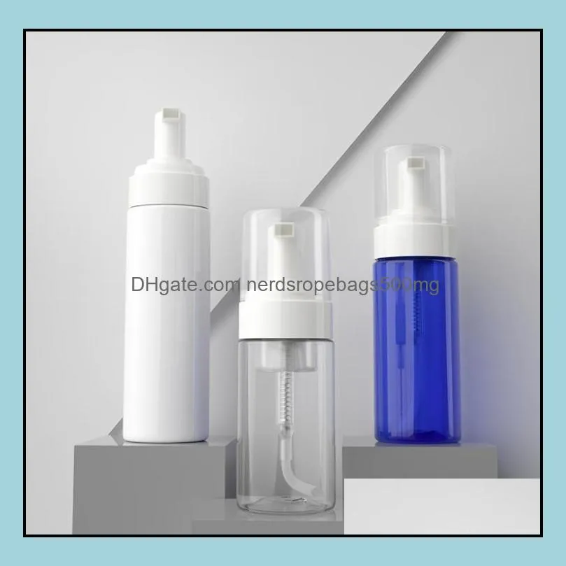 NEW200ML Foaming Dispensers Pump Soap Bottles 3 Colors Refillable Liquid Dish Hand Body Soap Suds Travel Bottle RRF12708