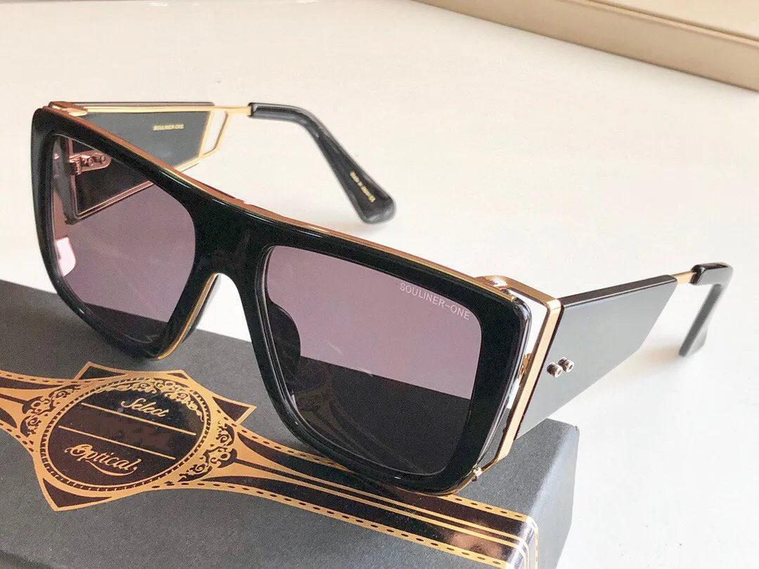Um dita de óculos de sol Dita para homens mulheres Souliner One Luxo Designer de marca de alta qualidade New Selling World Famous Fashion Show Italian Sun Glasse XBJ