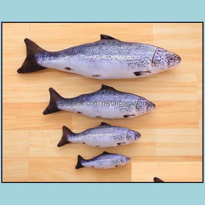 Cat Toys Plush Catnip Fish Toy For Pet Chew Mint Pillow Scratch Board Scratching Post 3 Size