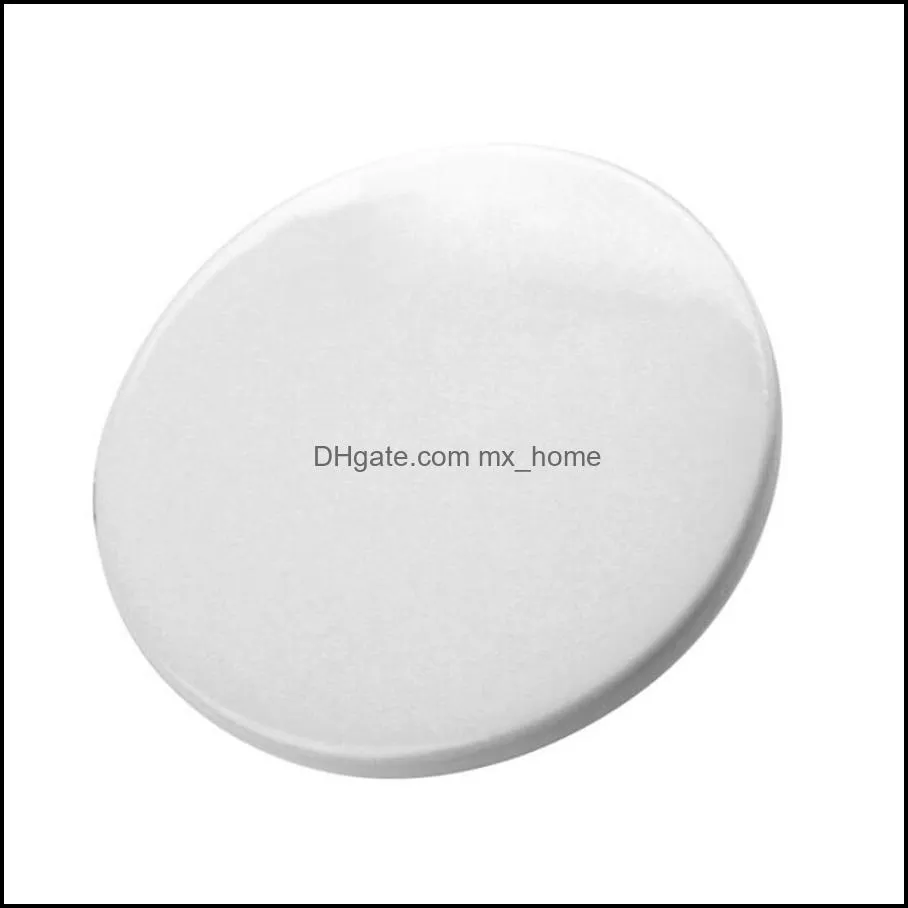 Pads 9cm Sublimation Blank Ceramic Coaster White Heat Transfer Printing Custom Cup Mat Pad Thermal