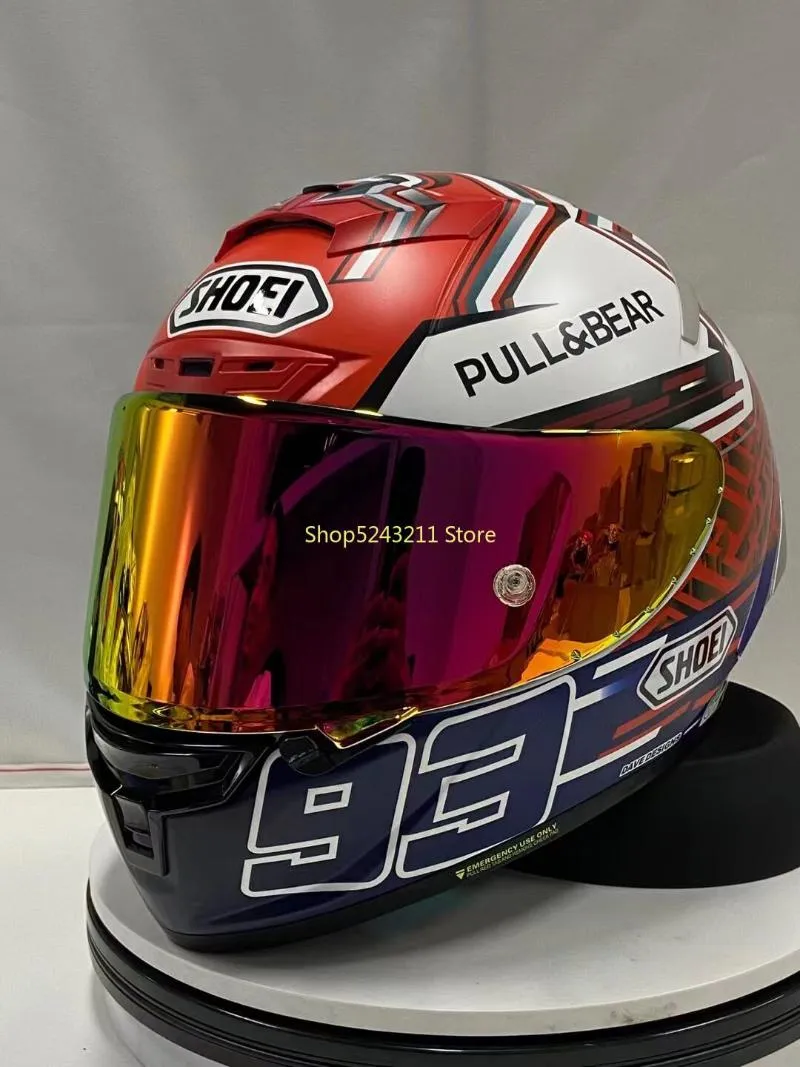 Motorhelmen SHOEI X14 Helm X-Fourteen R1 60th Anniversary Edition Rood Full Face Racing Casco De Motocicleta