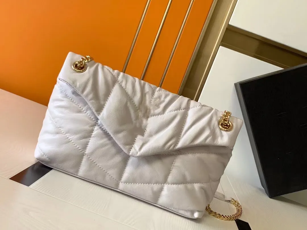 Luxos Moda Bolsas de Ombro Bolsas Femininas 2023 Feminino Couro Real Genuíno de Alta Qualidade Cadeia de Ouro Bolsa Designer