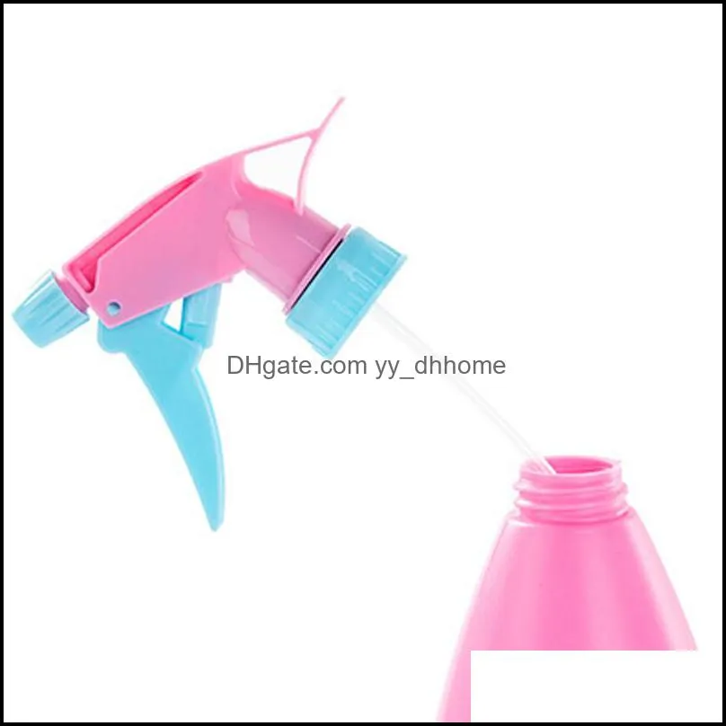 hand pressure watering cans for plant adjustable candy color watering can non-slip watering bottle durable plastic sprayer dbc dh1177