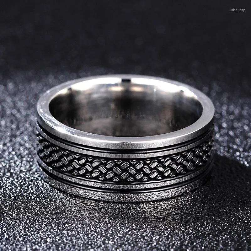 Wedding Rings Movie Tibetan Finger Fish Scale Ring Titanium Stainless Steel Gold 8MM For Men's GiftsWedding Lois22