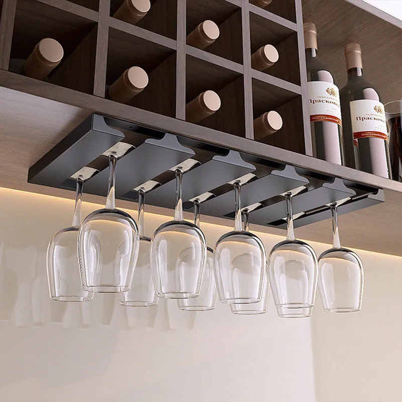 Save Big on Bulk Wine Glass Holder Under Cabinet Stemware Rack: Under  Cabinet Wine Glass Holders For Cabinets, Metal Storage Hanger Organizer For  Home