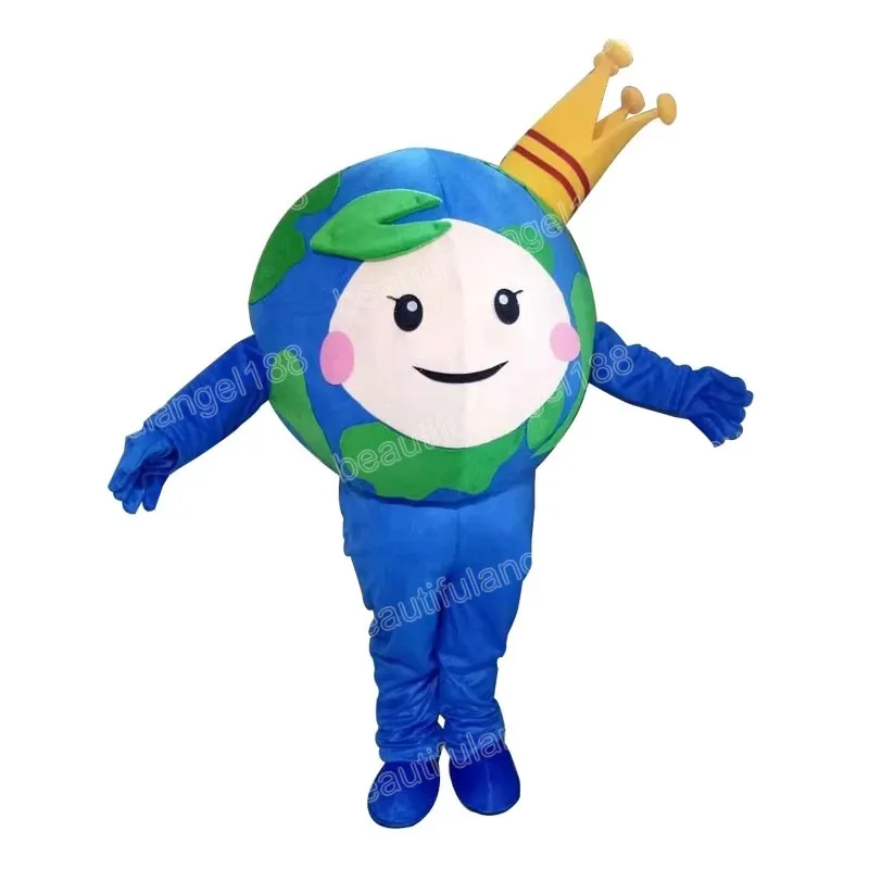 Halloween Earth Mascot Costume Najwyższa jakość kreskówka Plush Anime Posta