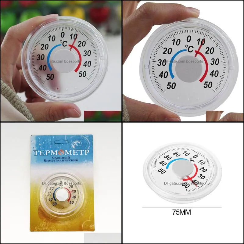 Other Household Sundries Door and window thermometer round plastic