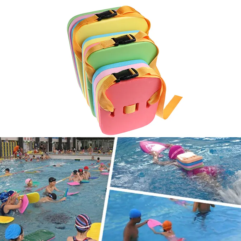 Air inflation toy Kids Back Floating Belt Kickboard Summer Water Trainning Learn Swimming EVA Foam Floating Plate For Children Adult