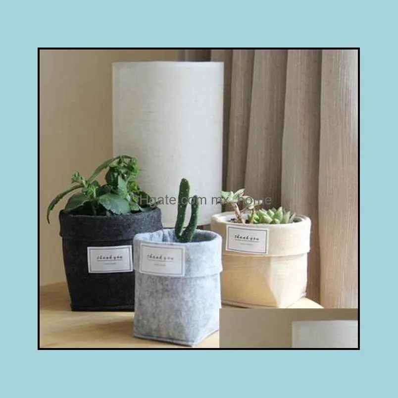 Potten levert terras gazon tuin drop levering 2021 vilt SoCIt Plant niet-geweven stof Cactus Grow planters pot of thuis opslagmand 6u