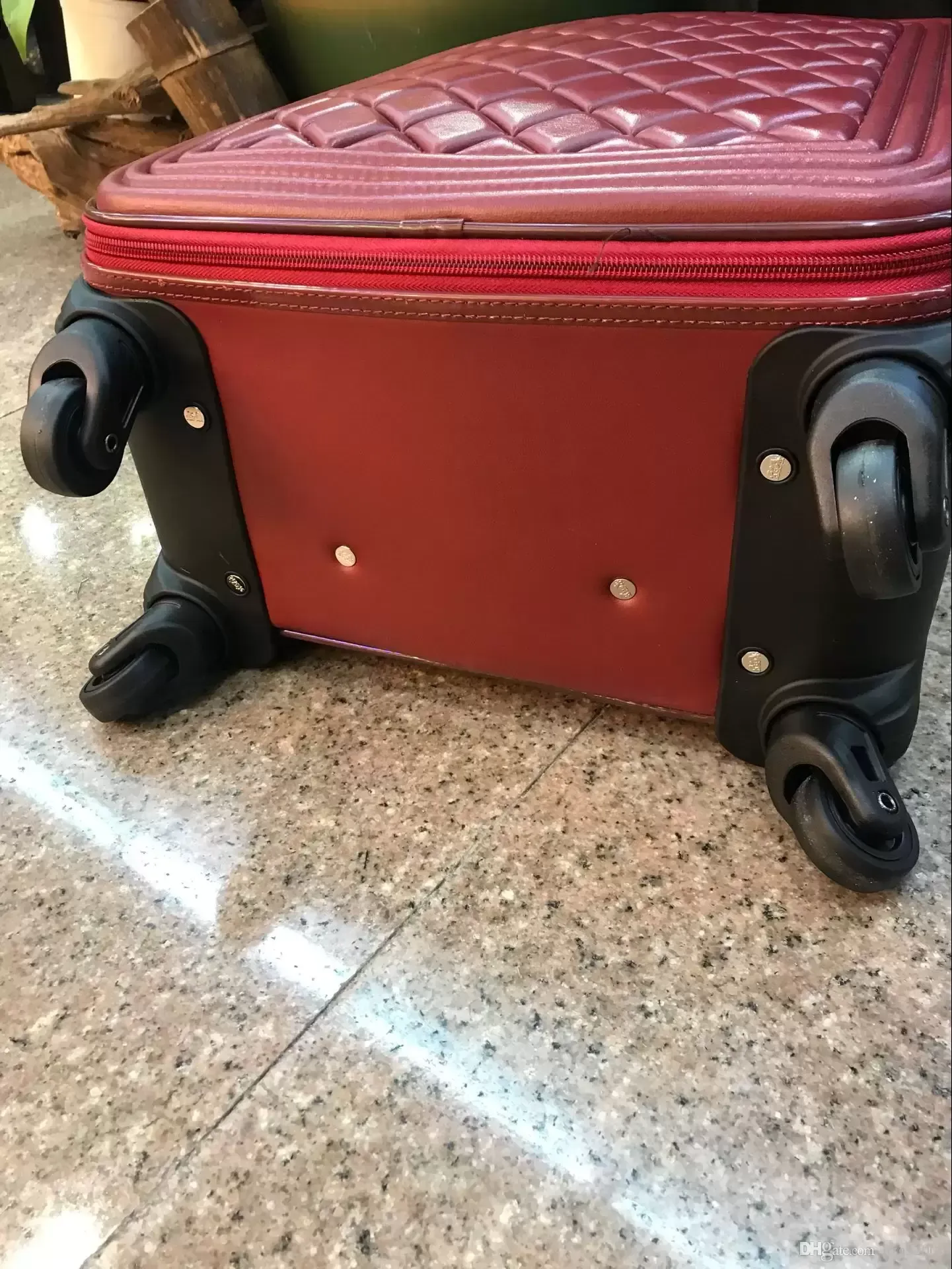 célèbre ensemble de bagages Designer sac de valise en cuir de qualité, roues universelles Bagages à main, modèle de grille porte-boîte de traînée horiz coffre de valise de mode