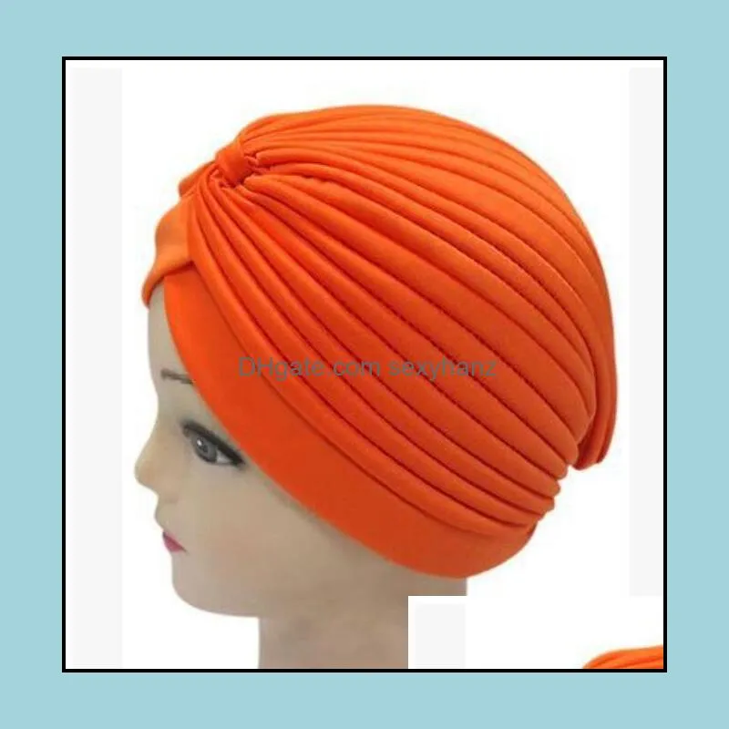 Soft Indian Style Yoga Headwrap Cap Turban Hat Cloche Chemo Hair Cover Arabian Head Wrap Cap free ship