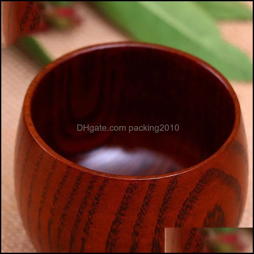 jujube wood cup handmade natural wooden green tea bottles breakfast milk beer drinking tea cup delicate coffee mugs with handle vt1618