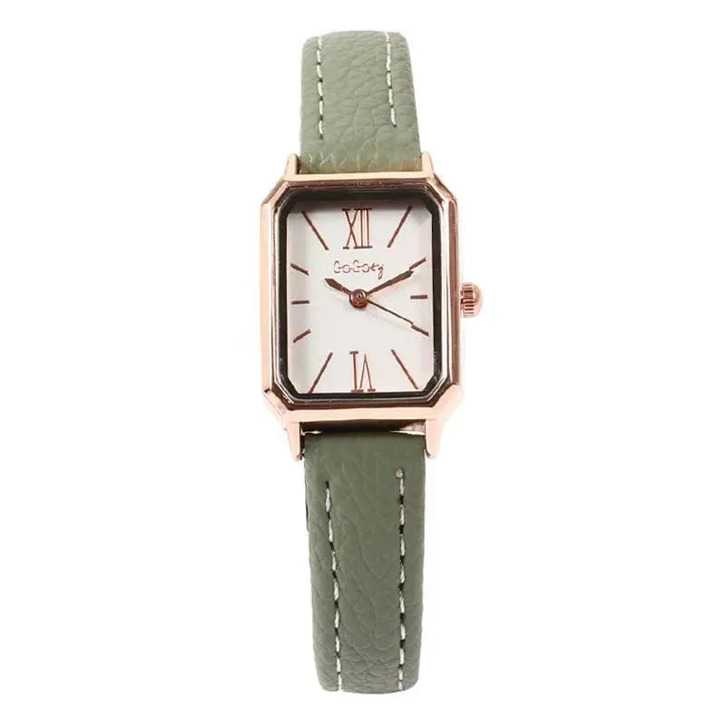 Luxury womens watches Designer simple scale retro square girls quartz women watch 2022 new women's trend temperament student watch gfdg