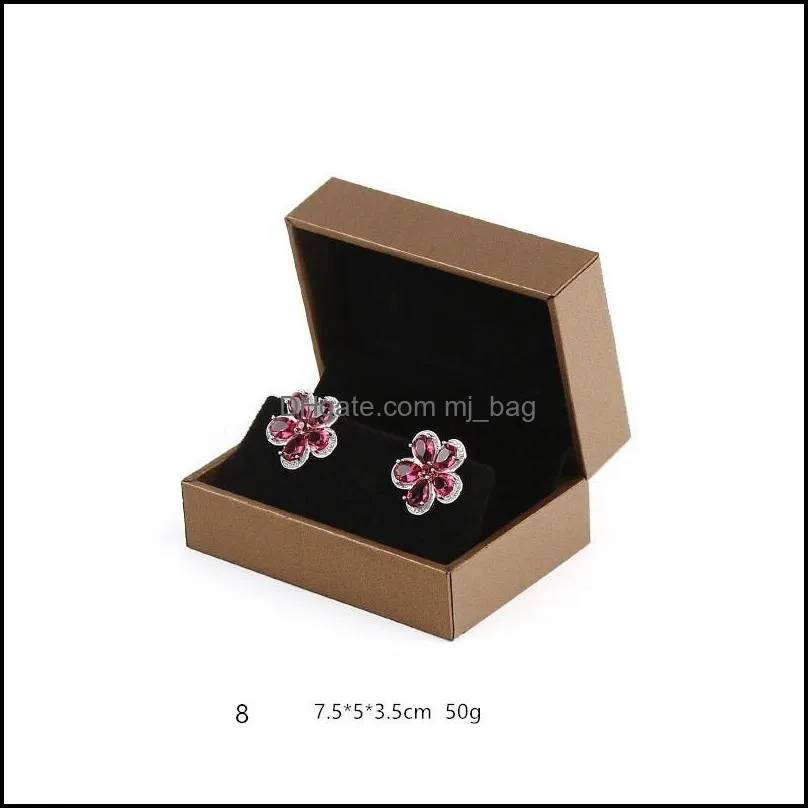 jewelry package box multi size available ring stud earrings jewelry organizer storage gift wrap box pae12395