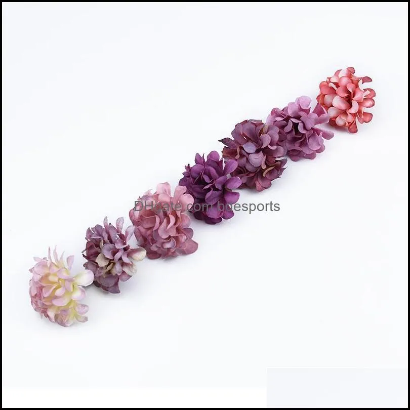 10pcs Silk Carnation Head Decorative Flowers Wreaths Christmas Decoration For Home Wedding Bride Brooch Cheap Artificial jllTcm