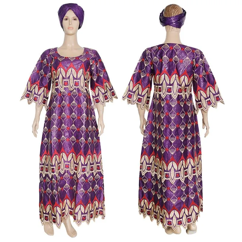 Roupas étnicas HD Femininas Tradicionais Vestidos Africanos Bazin Riche Dashiki Para Vestido de Festa Longo Roupas Tamanho Grande Roupas Nigerianas 2457